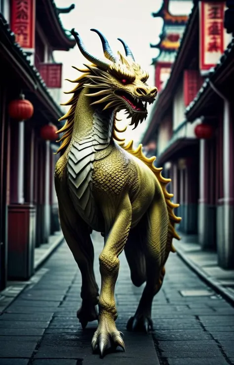(indistinguishable from reality:1.4), Qilin in a chinese street with people walking around <lora:Qilin:1> <lora:difConsistency_detail:0.25> <lora:more_details:0.45> <lora:speedy1p5:1.15>