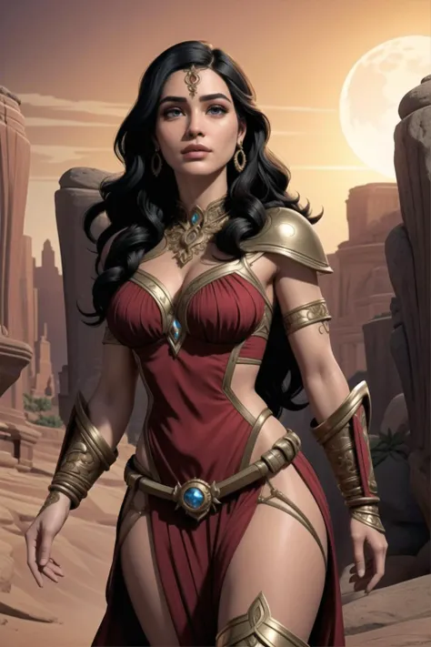 dejah thoris travelling across the martian wilderness