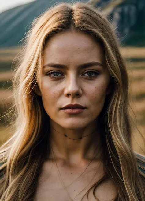 A stunning intricate full color portrait of (sks woman:1) as (viking warrior), (barbarian), epic character composition, by ilya kuvshinov, alessio albi, nina masic, sharp focus, natural lighting, subsurface scattering, f2, 35mm, film grain, <lora:locon_vanessaparadis_v1_from_v1_64_32:1>