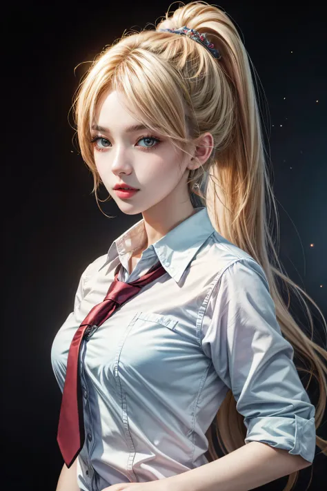 (((masterpiece,best quality,official art,extremely detailed CG unity 8k wallpaper))),illustration,landscape,solo,1girl,bishojo,beautiful detailed eyes,Student uniforms, platinum blonde hair, ponytail, <lora:add_detail:1>