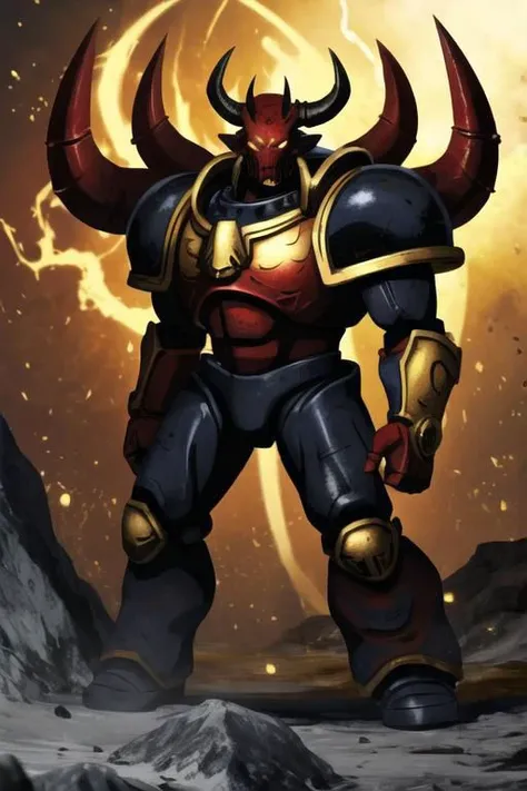Art illustration,
space marine,
warhammer_chaos_spawn,
golden and black armor,
red eyes,
mutation,
dark fantasty,
horror,
horns,
red, black, white yellow colors,
dynamic light,
ultra detail,
extremely detailed CG,
realistic, 8k,
micro intricate,
masterpiece,
comicbookpencils,
warhammer-40k-drawing-style
