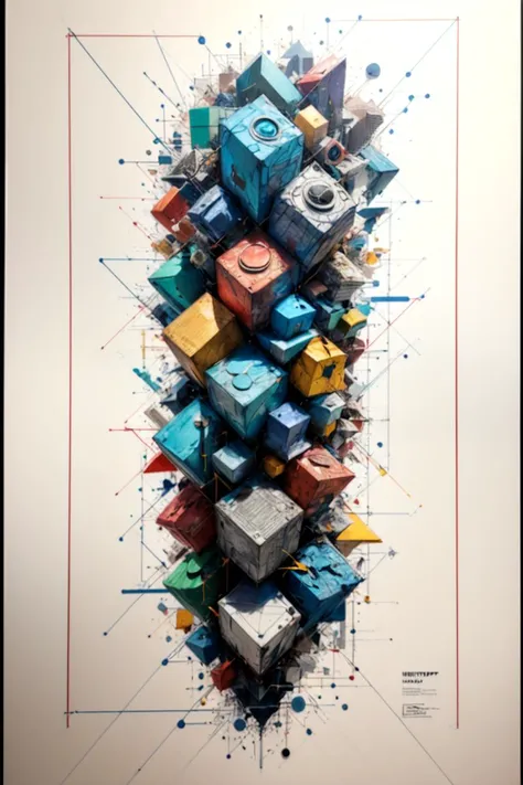 <lora:xk3mt1ks:1> Trophy in the style of xk3mt1ks over white background