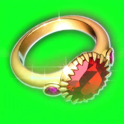 bg3 item icon, loot ring ruby, <lora:bg3_items_offset:1>
BREAK
green background