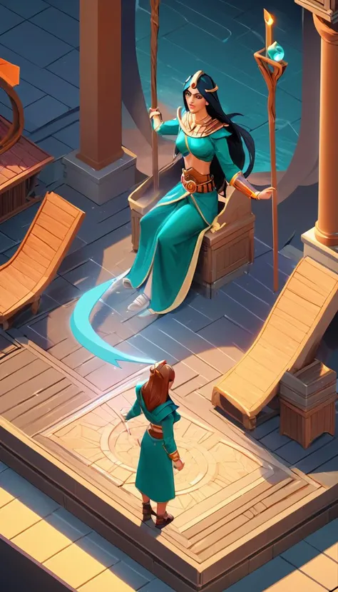 isometric style Cinematic scene, hero view, d2s sorceress <lora:diablo_2_sorceress_xl_v1:1>, action pose, detailed background, masterpiece, best quality, high quality, highres, absurdres . vibrant, beautiful, crisp, detailed, ultra detailed, intricate