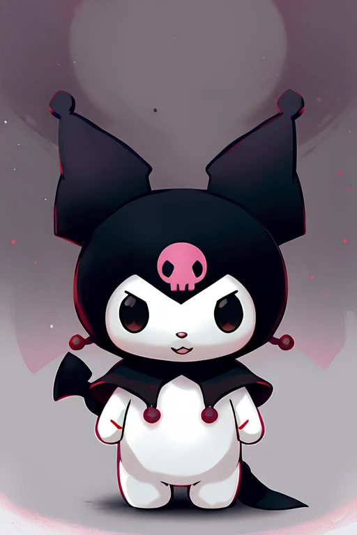 a plush toy of kuromi, illustration by Greg rutkowski, yoji shinkawa, 4k, digital art, concept art, trending on artstation