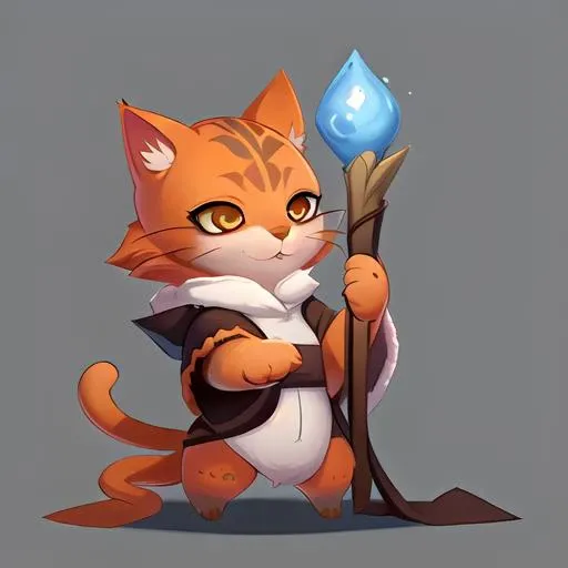 cute female cat wizard, holding a weapon, wearing holy outfit, <lora:fun00d-000012:1.00>, 
fun00d, fantasy, ginger fur