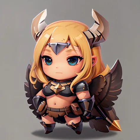 fun00d, Valkyrie, chibi, low fantasy, Extensive <lora:fun00d-000012:1>