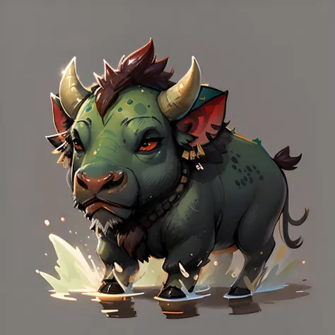 fun00d, concept art, Water buffalo, Hopeless, <lora:fun00d-000012:1>