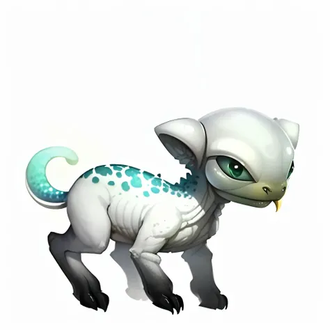fun00d, alien animal, Elaborate,  white background, <lora:fun00d-000012:1>