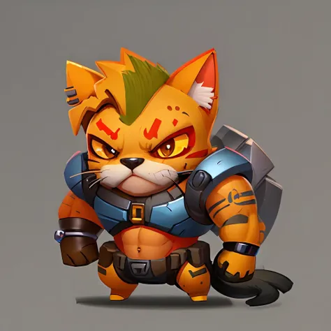 fun00d, cyborg, tiny cat, gruesome, luxurious <lora:fun00d-000012:1>