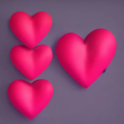 A red heart color