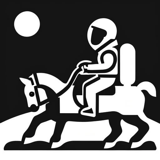 A photo of an astronaut riding a horse on mars high contrast, very detailed, clean, high quality, sharp image
