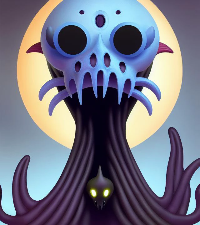 A creepy alien predator, Very detailed, clean, high quality, sharp image, Naoto Hattori, "based on H.P Lovecraft stories"