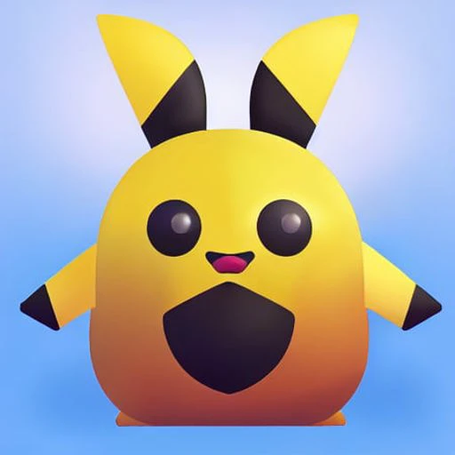 A cute Pikachu color, Very detailed, clean, high quality, sharp image, Naoto Hattori