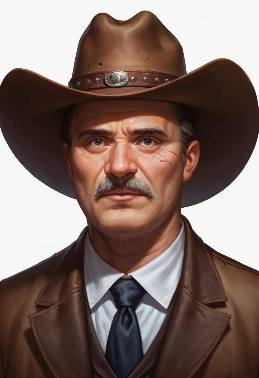 score_9, score_8, score_9_up, (content_sfw:1.1), high quality, high contrast, (realistic:1.2), <lora:Photo 2 Style SDXL_LoRA_Pony Diffusion V6 XL:0.45>, portrait, 2boys, cowboy, (aged up, ugly men:1.3), desperate outlaw, wild west shootout, spaghetti western, (wild west, saloon:1.2), cowboy hat, bandolier, cowboy western, western comics \(style\), mexico, clint eastwood, detailed face, wrinkles, scar on face, smoking gun, (sideways,Shot on Polaroid SX-70,Fujicolor Pro,cut-in,50mm f1.2,specular lighting,large format:1.1), modern poster, <lora:Spaghetti-western_male_faces:1>