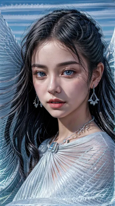 masterpiece,best quality,(detailed face, perfect face, perfect eyes, realistic eyes, perfect fingers),(clear face),fantasy girl,long hair,jewelry,earrings,looking at viewer,intricate,high detail,sharp focus,dramatic,beautiful girl,necklace,outdoors,sitting, 
<lora:add_detail:0.9>,
<lora:Laser Splash Mermaid_20230706200459:0.7> dress,wings,fairy,