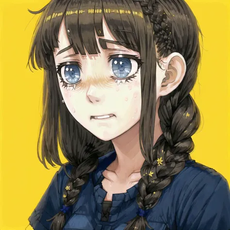 <lora:junavas_jun-07-03--avas-09-01:1>,
1girls, soiled, despair, rags, very sad, blunt bangs, vivid blunt eyes without light, cute face, clothing cutout, gloom, sunny, braid