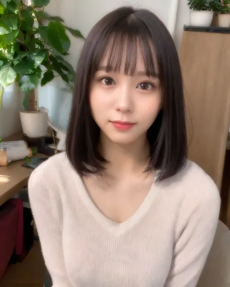 best quality, photorealistic, 8k, high res, 1girl, woman, (skindentation), (professional lighting), (portrait:0.6), (sailor school uniform:1.34), silver necklace:1.6, gorgeous, ((black hair)), (short straight hair:1.4), (eyes looking at viewer), ((looking at viewer:1.5)), (looking at the camera), photorealistic, (bokeh), (portait:0.6), (dynamic pose:1.2), sfw, smile:1, <lora:nono-3750:0.74>