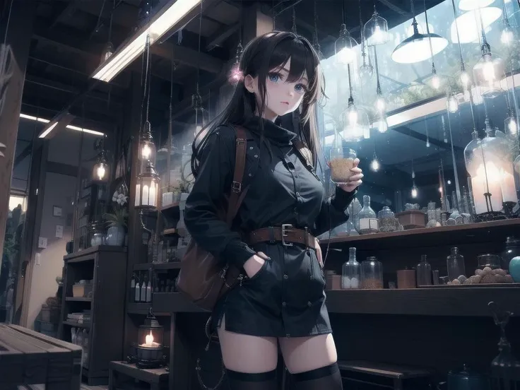 sculptural 1girl pouring phantom wearing bikesuit, thundering cubicle with diffusion <lora:Night scene_20230715120543:0.7> Night scene,