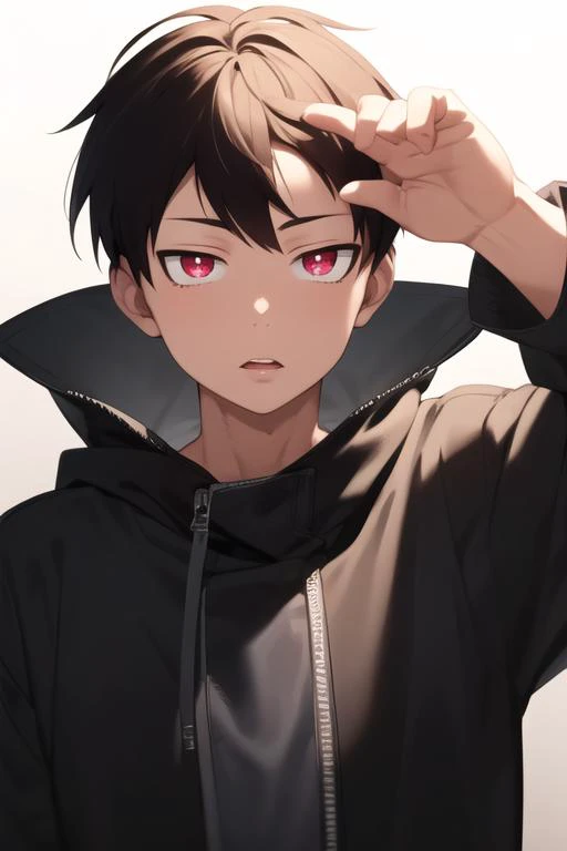 masterpiece, best quality, high quality, 1boy, solo, male focus, looking at viewer, upper body, <lora:kusakabe_shinra:0.70>, kusakabe_shinra