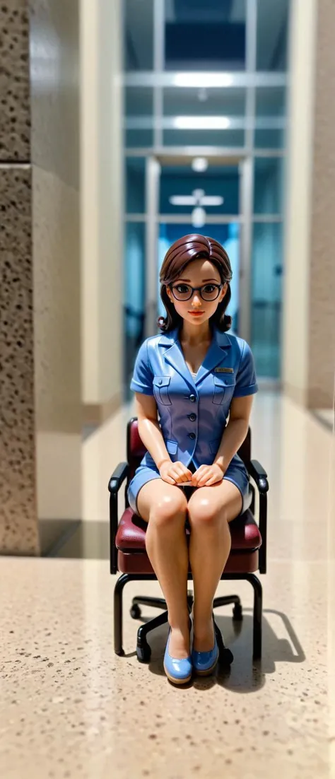 <lora:Miniature_People_-_By_DICE-000006:1.0> img, nerdy (miniature woman), Organizing a sit-in at a government building, backlit