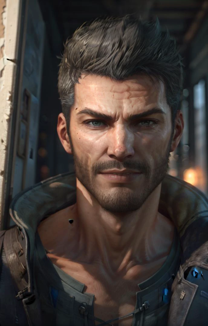 male face, male, (looking at viewer:1.0), ((masterpiece:1.4, best quality)), (full shot:2),
cid, cid_outfit, <lora:cid_V1:0.6>,
<lora:眼睛双_2:0.4>, <lora:more_details:0.4> , <lora:Gigachadv1:0.6>