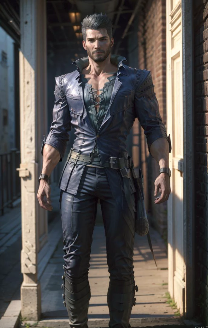 male face, male, (looking at viewer:1.0), ((masterpiece:1.4, best quality)), (full shot:2), full-body shot.
cid, cid_outfit, <lora:cid_V1:0.6>,
<lora:眼睛双_2:0.4>, <lora:more_details:0.4> , <lora:Gigachadv1:0.6>