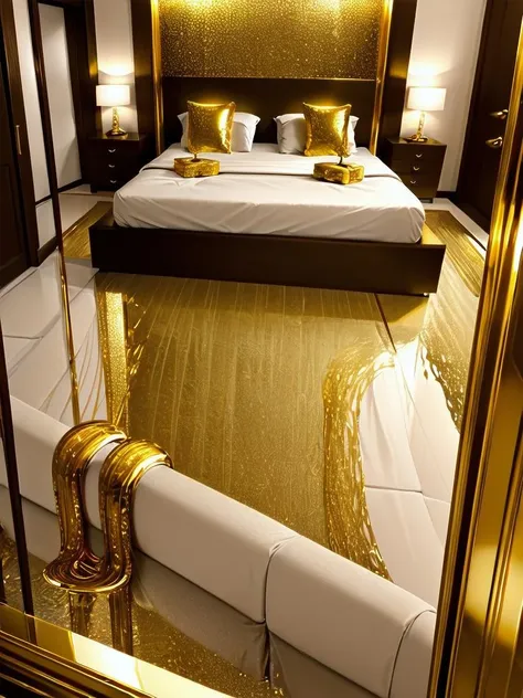 masterpiece,
Luxury bedroom, gold decoration, gold bed<lora:gold_Luxury_bedroom_v1.0:1>