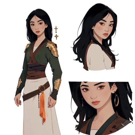 (best quality:1.5),famulan as an RPG character,character sheet,fantasy character,very dark brown eyes,slim body,(simple background:0.9),<lora:add_detail:-0.6>,<lora:CharacterDesign_Concept:0.6>,(full body:0.9),<lora:famulan:0.6>,