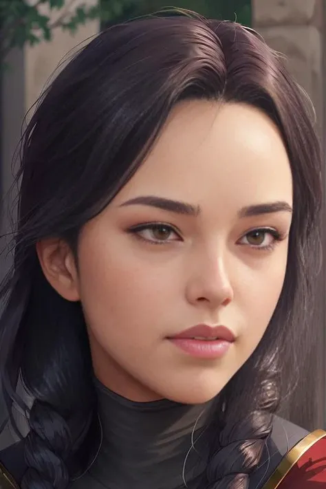 valkyrae modelshoot style, (extremely detailed CG unity 8k wallpaper), fullbody photo of the most beautiful artwork in the world, in a medieval city street, professional majestic oil painting by Ed Blinkey, Atey Ghailan, Studio Ghibli, by Jeremy Mann, Greg Manchess, Antonio Moro, trending on ArtStation, trending on CGSociety, Intricate, High Detail, Sharp focus, dramatic, photorealistic painting art by midjourney and greg rutkowski, <lora:valkyrae_v_portrait:0.7>
