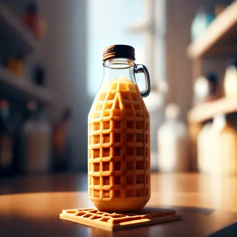 <lora:WaffleStyle:1.0> WaffleStyle bottle
