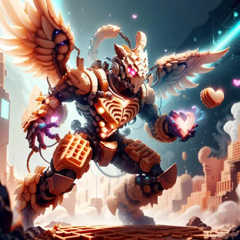 <lora:WaffleStyle:0.8> WaffleStyle, biscuit made ,
monster girl,colored glowing hair , dynamic pose, excessive fog ,
<lora:CupidTech-22:0.8>, cupidtech ,scifi,