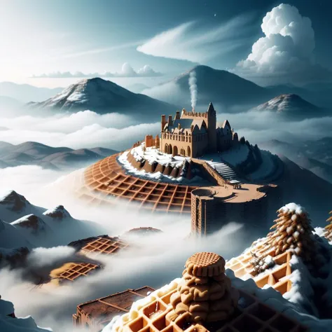 <lora:WaffleStyle:0.8> WaffleStyle,     biscuit made ,  
 excessive fog , landscape, hills ,
