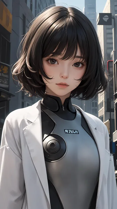 (masterpiece), (best quality), looking at viewer, character on front,
lady, light black eyes, outdoors, fringe, (natural wavy:0.9),
cinematic, (science fiction:1.2),
{Long hair|Shaggy cut|ponytail|pixie cut|top knot|updo|Undercut}, upper body,