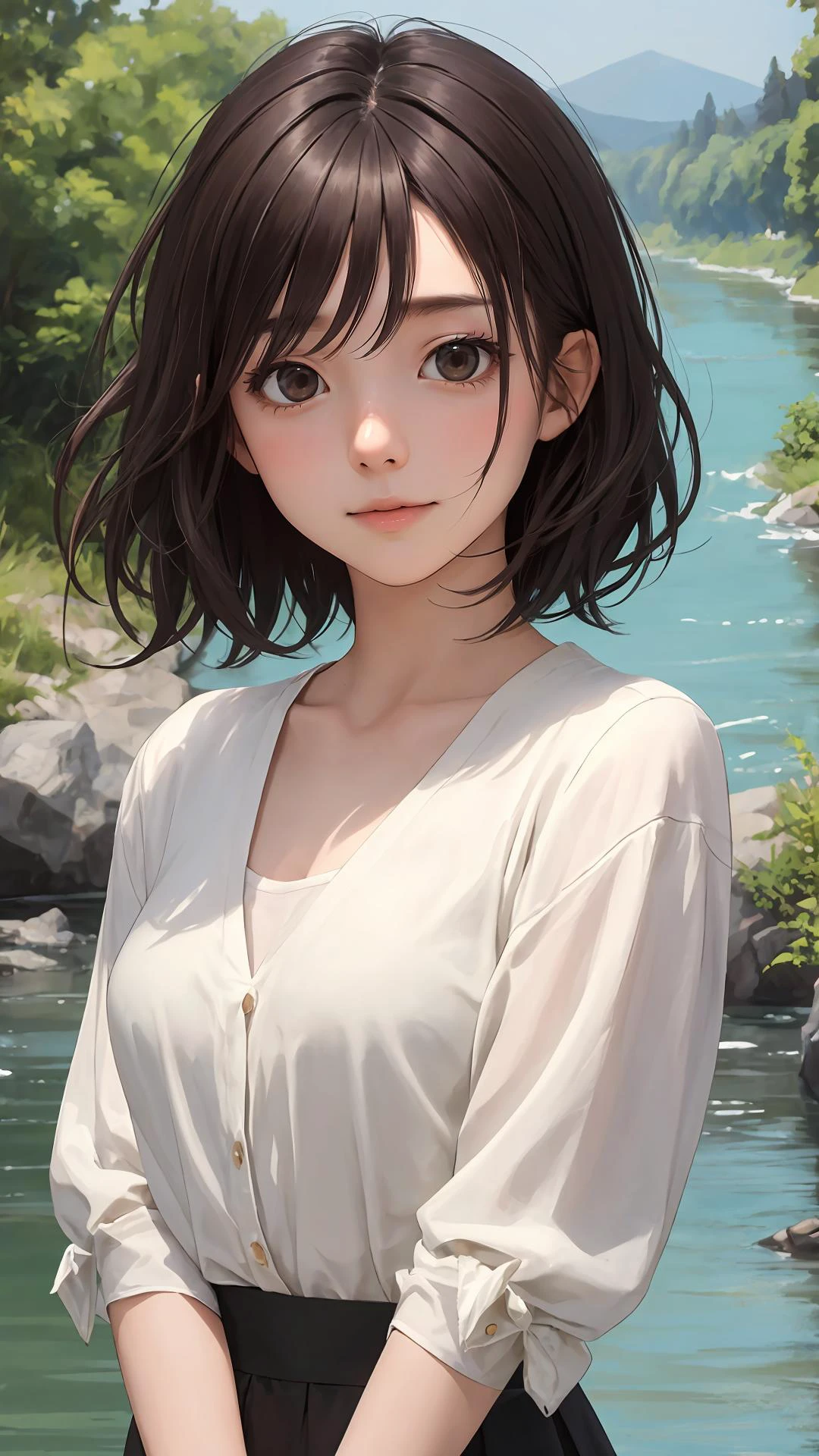 (masterpiece),
(best quality),
looking at viewer,
(wavy hair:0.9),
1girl,
{day|night|dwan},
{black eyes|dark brown eyes},
{black hair|dark brown hair|dark hair},
{long hair|medium hair|short hair},
{cinema|town|grass|mountain|river|indoors|outdoors},
{upper body|cowboy shot},
{medium brest|large breasts|small breasts},