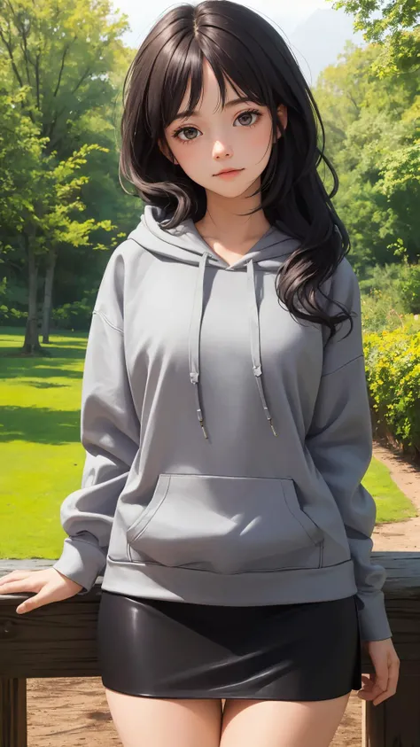(masterpiece, best quality:1.2), (looking at viewer),
(wavy hair:0.9),long hair, tight skirt, hoodie, lady,
({peaceful face|shy face|curious face}), {day|night}, outdoors,
cowboy shot, (character on front), dark hair, dark eyes, thigh gap,
({black|white|ivory|grey|dark|light black} theme),