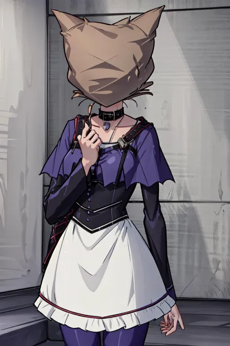 best quality, intricate details,
1girl, <lora:Jinx_TT_V2:0.8> Jinx,
<lora:bag_blindfold:1> bag_blindfold, bag on head, bag over head, bagged, masked, hooded, faceless female
