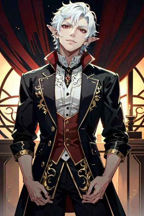 ((ultra detailed, masterpiece, best quality))
<lora:BGAstarion:0.8>
BGAstarion, 1boy, solo, elf, red eyes, vampire, white hair, smirk