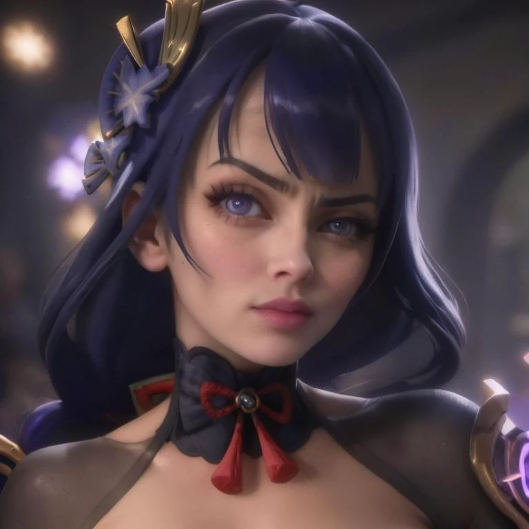 <lora:Raiden:0.8> ,<lora:RocksEyebrowRaise:0.8> ,raiden_genshin, default_dress, RocksEyebrowRaise, portrait, raised eyebrow, thick eyebrows,, (masterpiece),(best quality),HDR,intricate detail,puffy eyes,perfect eyes,eyelashes,