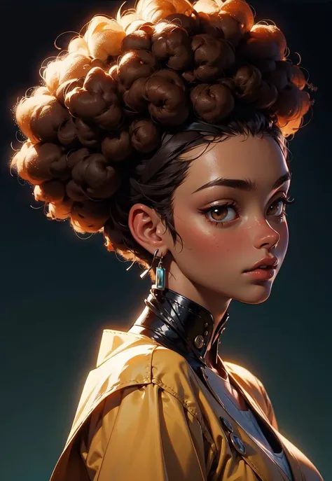 official art, unity 8k wallpaper, ultra detailed, beautiful and aesthetic, High quality, beautiful, masterpiece, best quality, 1girl, 1boy, afro, brown skin