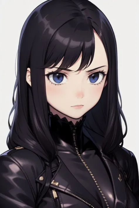 portrait, solo, 1girl, black hair <lora:ryota-h_style_v01:1>