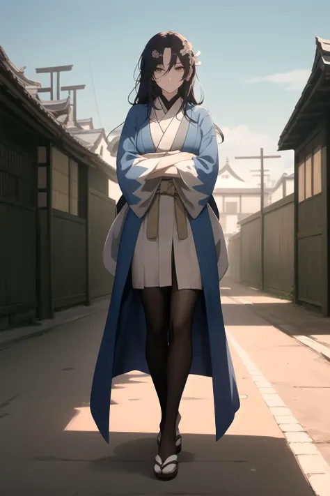 (masterpiece, best quality, unity 8k wallpaper, highres, absurdres, background), depth of field, perfect lighting, cinematic shadows, BREAK
(super_perfect_good anatomy head face fingers arms hands limbs legs, slender, constricted waist), solo, BREAK
(super_beautiful_detailed 1woman gigantic_long_sagging_breastss hair face kind_eyes nose skin mouth decoration pattern Shinsengumi_Haori), <lora:ShinsengumiHaoriv2:1>, cool, (poses angle scenery background wonderful_match:1.2), Japanese castle town