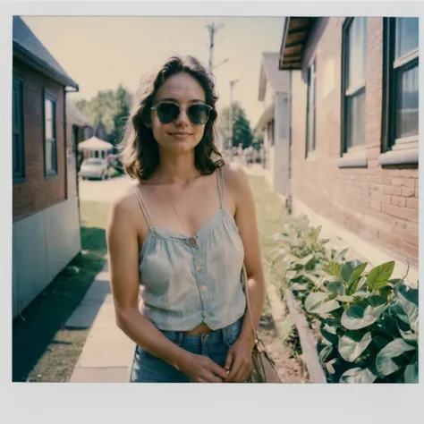 nkplr0, polaroid,  summer,  dslr, soft lighting, high quality, film grain, Fujifilm XT3, <lora:NuclearPolaroid1:1>