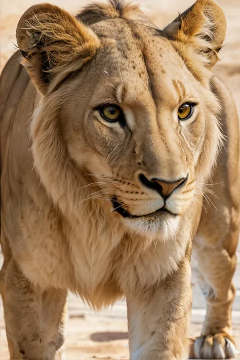 Disney's Nala, wearing No outfit, just a lioness with a sleek appearance., portrait, photorealistic, professional photography, award winning photograph, masterpiece, 8k, high resolution, shallow depth of field, sharp focus