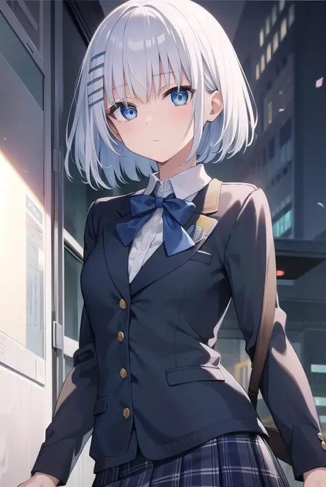 origamitobiichi, <lyco:origamitobiichi-lyco-nochekaiser:1>, 
origami tobiichi, blue eyes, short hair, school uniform, white hair, hair clips, hair pins, (small breast:1.2),
BREAK school uniform, white shirt, collared shirt, long sleeves, skirt, blue skirt, kneehighs,
BREAK looking at viewer, hands behind head,
BREAK indoors, classroom,
BREAK <lyco:GoodHands-beta2:1>, (masterpiece:1.2), best quality, high resolution, unity 8k wallpaper, (illustration:0.8), (beautiful detailed eyes:1.6), extremely detailed face, perfect lighting, extremely detailed CG, (perfect hands, perfect anatomy),