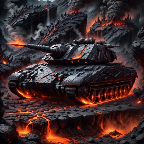 <lora:World_of_Brimstone_XL:1> worldofbrimstone, scifi, battle tank, in battle
