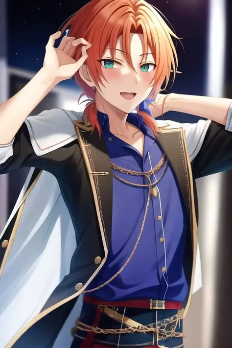<lora:leo_tsukinaga:0.8>, mesterpice, bestquality, leo_tsukinaga, 1boy, 1boy, 8k, solo,