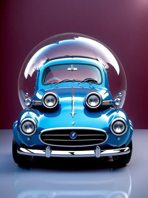 <lora:Euro_carsSDXL:1> bubble car, lightning bolts, realistic