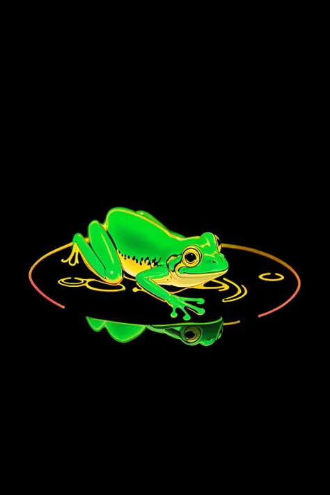 neon_outlines frog in a shallow pond at night, fireflies <lora:neolin3:0.8> <lora:add_detail:0.25> <lora:realistic:0.25> <lora:ClothingAdjuster3:-0.3> <lora:waterVFX:0.25>