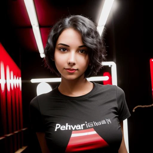 photograph of a 20 yo american woman straight black short hair, torso and head photo, wearing a red shirt, a character portrait by Alayna Lemmer, wallpaper, poster, sharp focus, insanely detailed, lush detail, filigree, intricate, crystalline, perfectionism, max detail, 4k uhd, masterpiece, hard edge, studio portrait, studio photography Leica M2, sigma 50mm Lens, f/5.6, #myportfolio, 500px <lora:susujpg_v6:1>